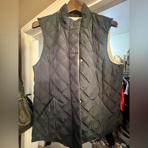 Jones New York Dark Navy Quilted Vest